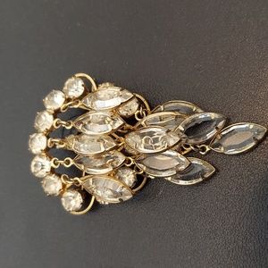 Julianna Tear Drop Rhinestone Brooch